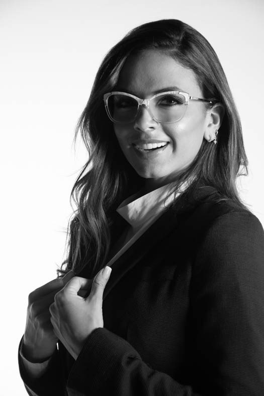 Modelo con montura de la campaña Soho City
